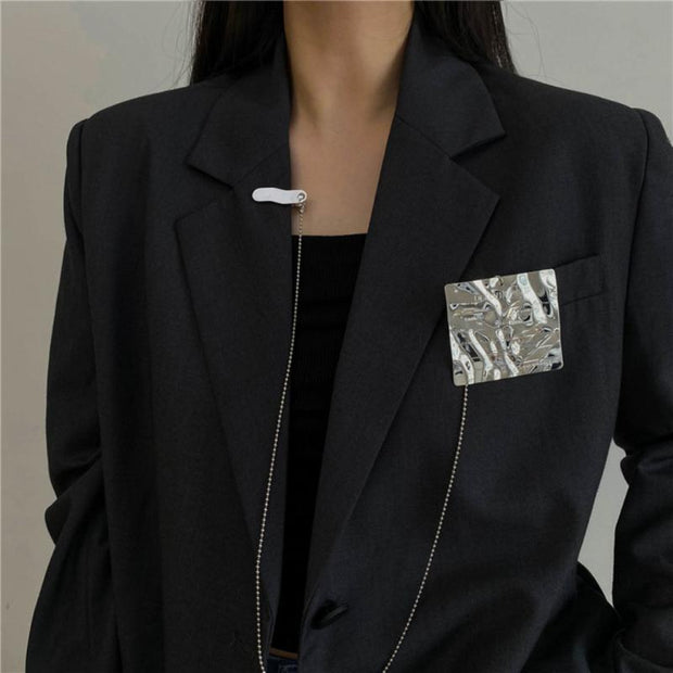2022 New Brooch Retro Hiphop Couple Pin Brooch Men Women