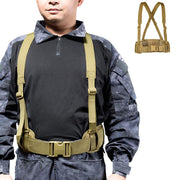 X-Shaped Suspenders Outdoor Mens Harness Radio Bag For Hunting