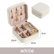 Portable Jewelry Storage Box Candy Color Travel Storage Organizer Jewelry Case