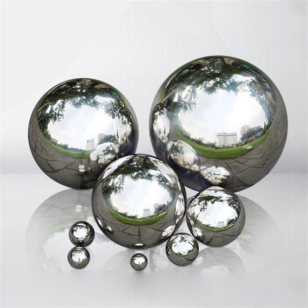19/38/51/76/100mm High Gloss Glitter Steel Ball Sphere Mirror Hollow Ball For Home