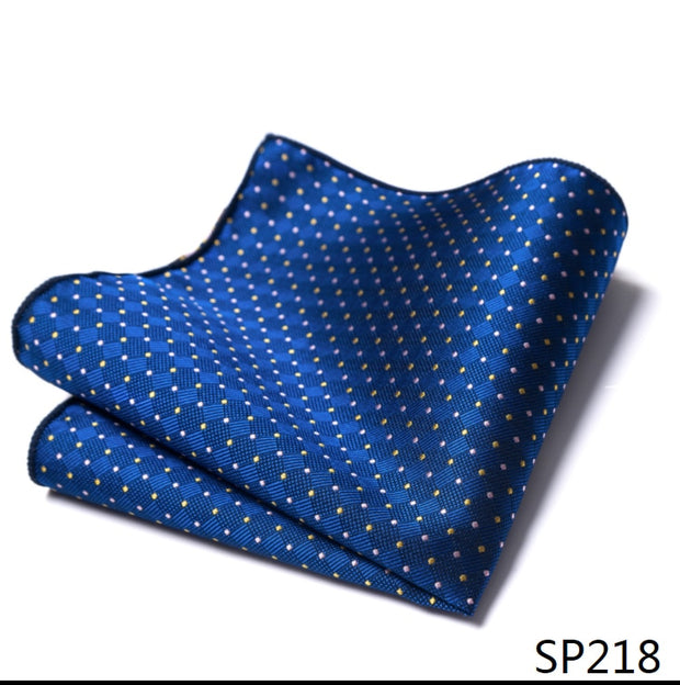 Silk Men Black Solid Abraham Lincoln Pocket Square Handkerchiefs