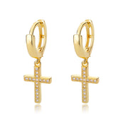Hip-Hop Punk Hoop Earrings for Women Girls Luxury Stainless Steel Gold Color Hoops