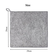 Bamboo Charcoal Dishcloth Microfiber Kitchen Towel Absorbent Non-stick Oil