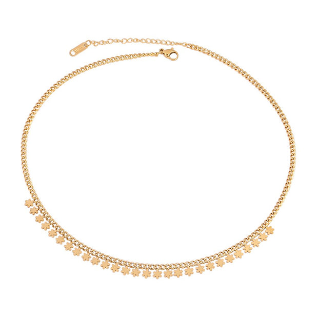 Stainless steel Necklace For Women Necklaces Pearl Heart Round Pendant Choker