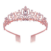 Crystal Crowns and Tiaras with Comb Headband for Girl or Women Birthday Party