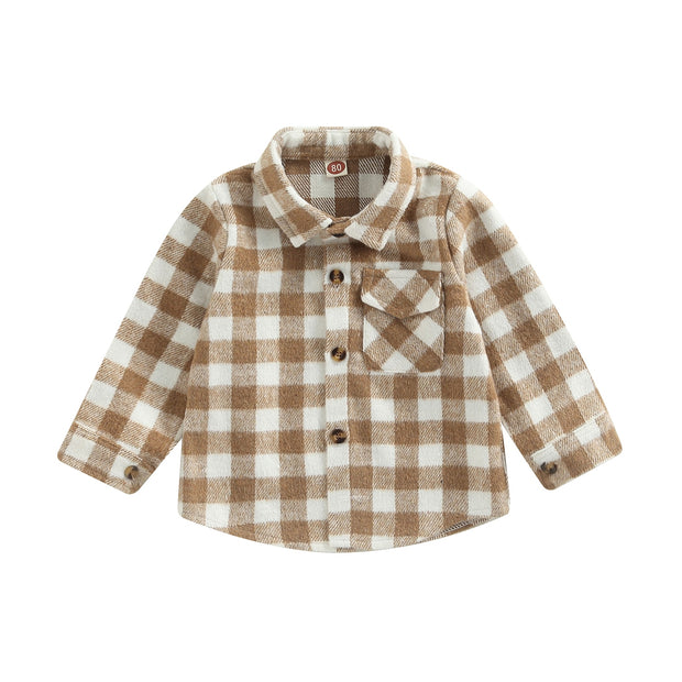 Lioraitiin 0-5Years Toddler Baby Boy Girl Autumn Shirt Long Sleeve
