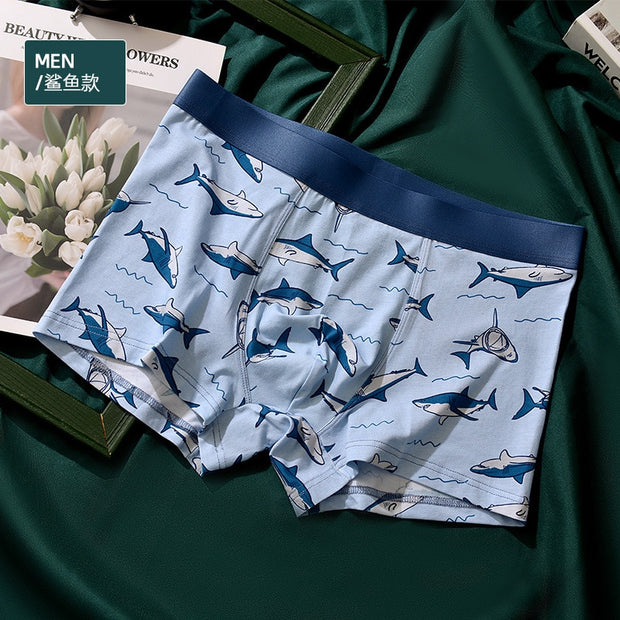 Boxer Shorts Men Underwear Boxers Breathable Boxer Panties Cute Cartoon Underpants