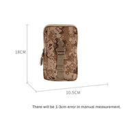 1 PC Mobile Phone Case Military Waist Bag Camo Waterproof Nylon