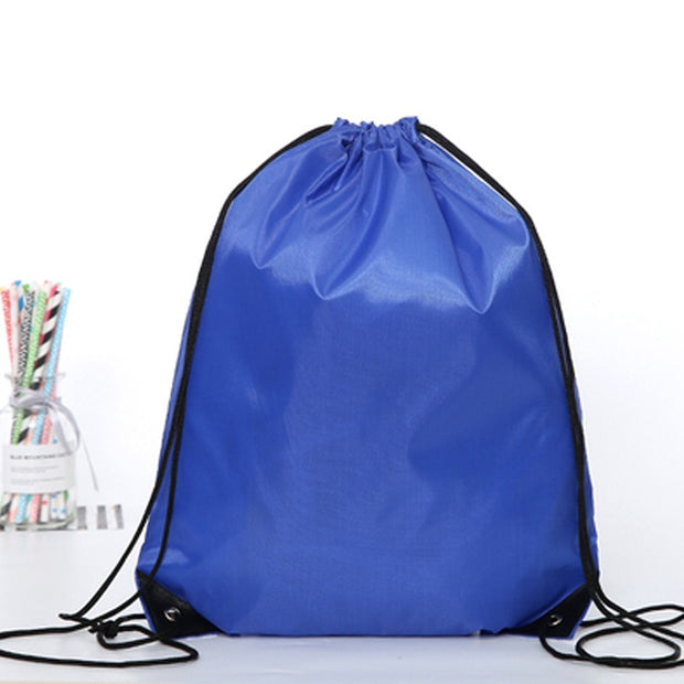 Portable Sports Gym Bag Nylon Drawstring Bags Belt Riding Backpack