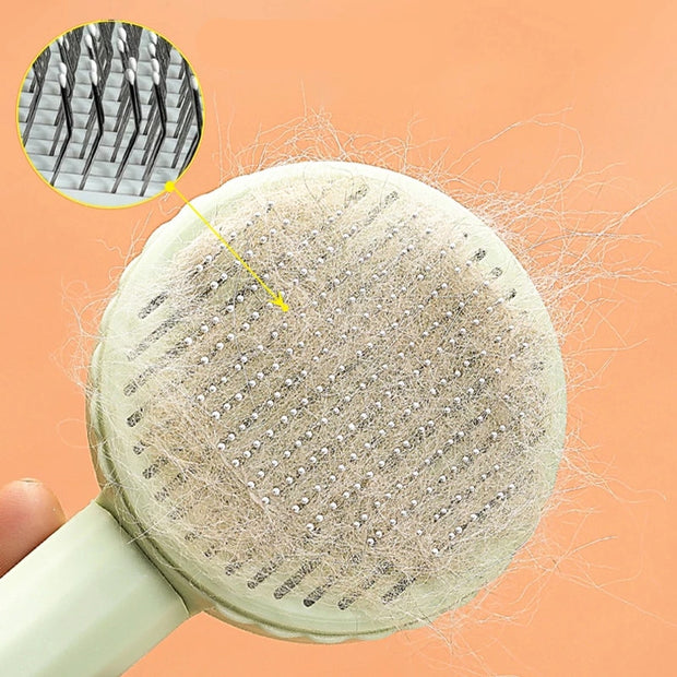 Pet Hair Removal Comb Cat Brush Self Cleaning Slicker Brush for Cats Dogs