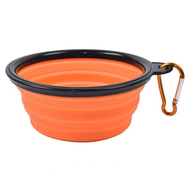 350ML/1000ML Foldable Silicone Pet Bowl Portable Puppy Food Container