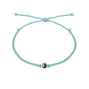 New Braided Bracelet Personalized Circle Photo Projection Bracelet Couples