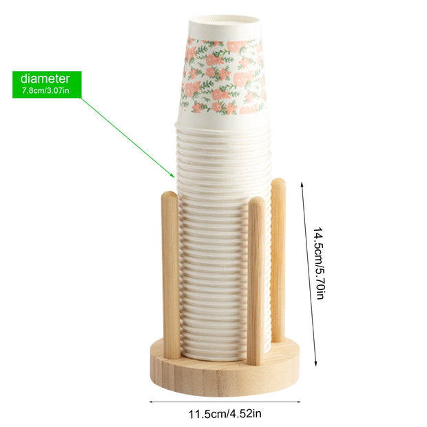 Disposable Cup Storage Holder Rack Shelf Water Tea Cups