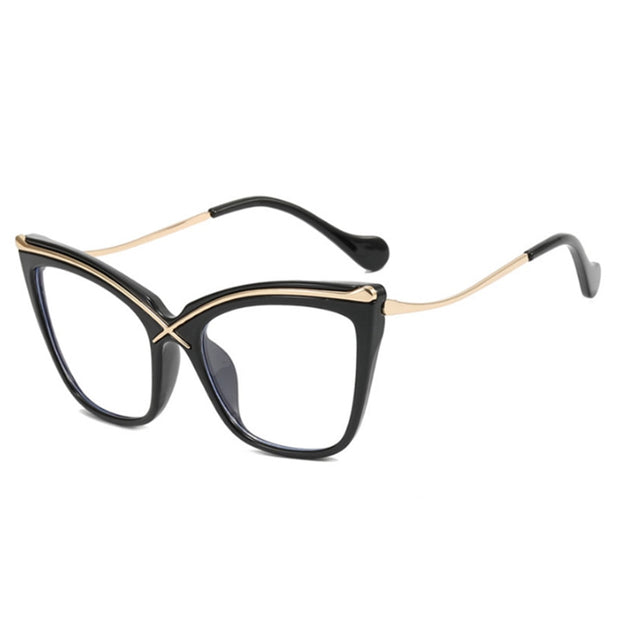 New Fashion Retro Designer Anti Blue Light Women Glasses