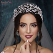 YouLaPan HP446 Pearl Headband Wedding Bride Hair Jewelry Bridal Headwear