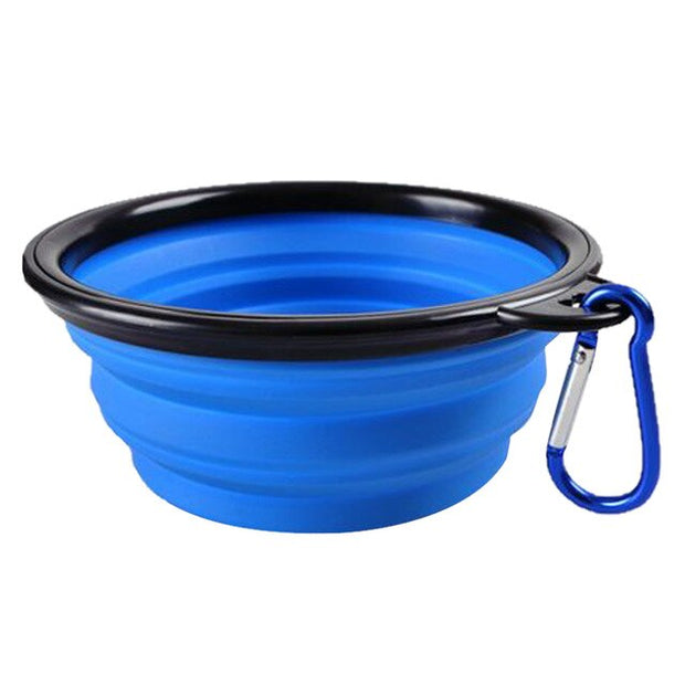 350ML/1000ML Foldable Silicone Pet Bowl Portable Puppy Food Container