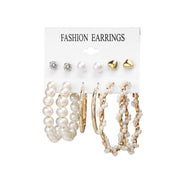 Drop Earrings Set Women Bohemian Butterfly Pearl Star Dangle Earrings 2022