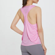 New Sleeveless Yoga Vest Sport Singlet Women Athletic Fitness Sport Tank Tops