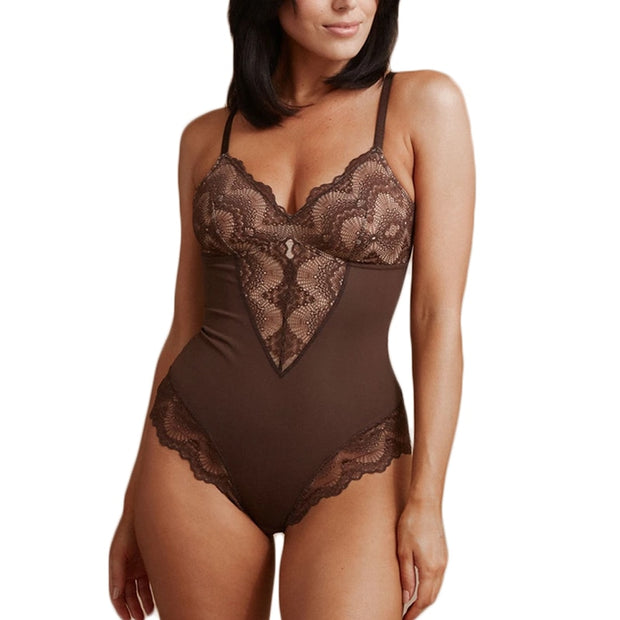 V-neck Camisole Lace Corset Shapewear Bodysuit