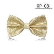 VEEKTIE Dark Green Grid Bow ties Emerald Color Cravat  For men