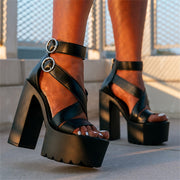 KarinLuna Dropship 2023 Summer High Quality Platform Ankle Strap