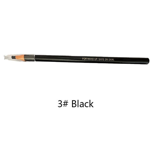 Eyebrow Pencil Makeup Enhancers Black Brown Eye Brow Pen Pull Wire Microblade