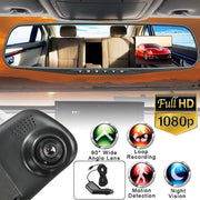 New HD 1080P 2.8&q LCD Display Screen Rear View Mirror Dash Cam