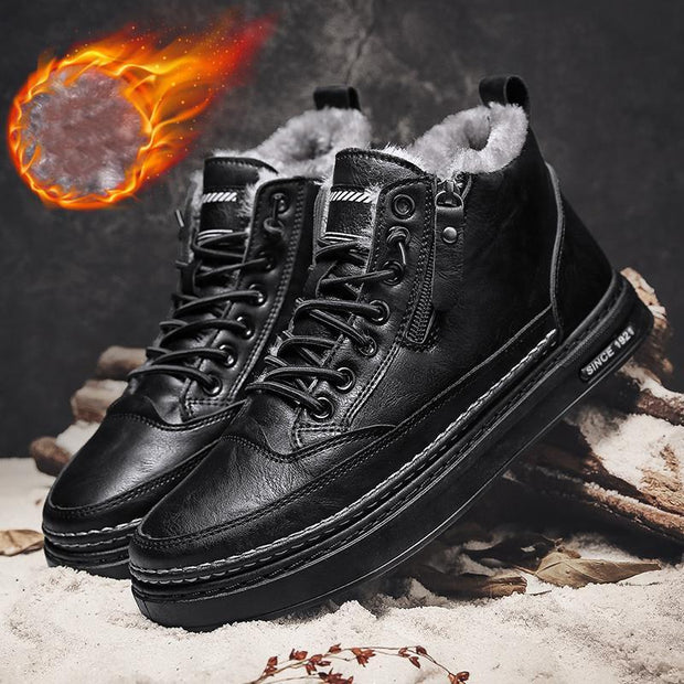 Men Boots Winter Cotton Shoes High-top Fashion Casual Shoes