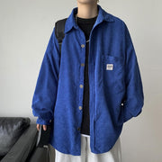 Men Spring Shirt Long Sleeves Japanese Style Thermal Young