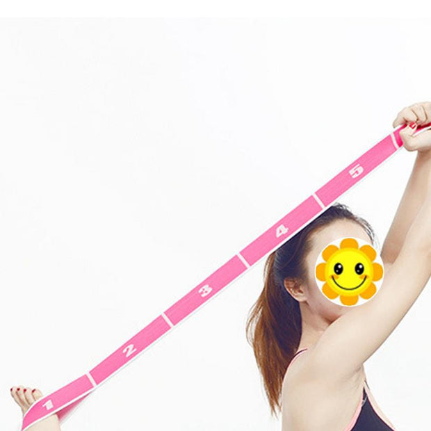 Yoga Pull Strap Belt Polyester Latex Elastic Latin Dance Stretching Band Yoga