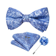 Wedding Bow Tie for Men Classic Red Pre-tied Bowtie Gift Set