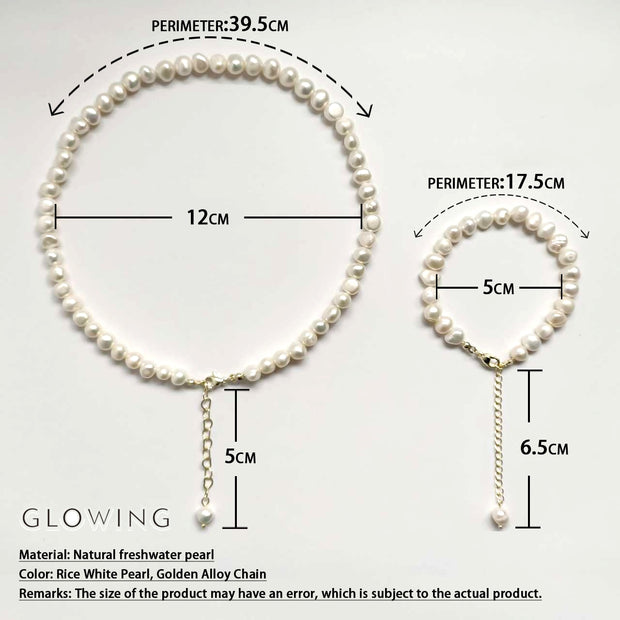 Natural Freshwater Pearl Choker Necklace Baroque Pearl Jewelry for Women