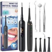 LED Electric Sonic Scaler Toothbrush Set Stains Dental Calculus Remover
