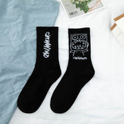 Socks Harajuku Breathable Ins Tide Korean Middle Tube Net Red Street