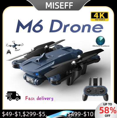 New M6 Mini Drone 4k professional HD 1080P Image Transmission Three-way