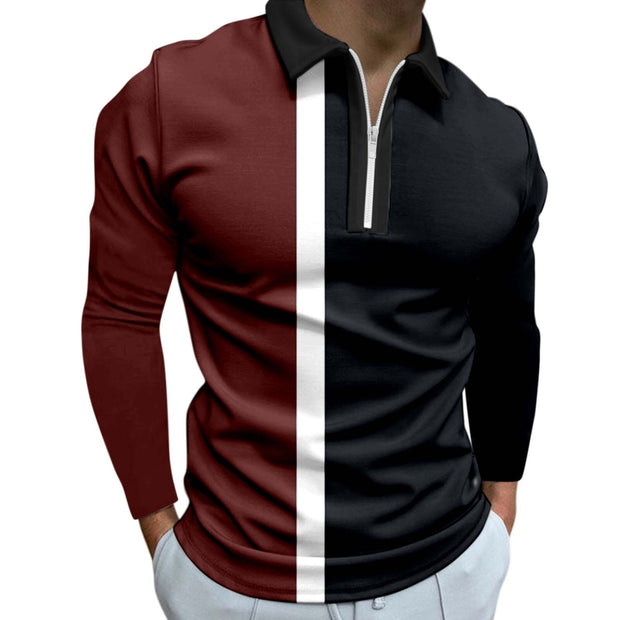 Men's Polo Shirt 2022 New Style High Quality Casual Patchwork