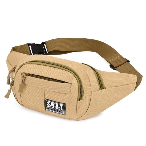 Men Waist Bag Pack Wallet Purse Casual Large Phone Belt Bag Pouch