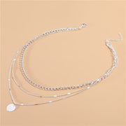 Vintage Necklace on Neck Chain Women&#39;s Jewelry Layered Accessories for Girls