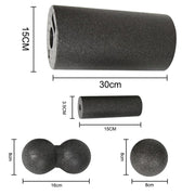 4pcs Yoga Massage Roller & Fitness Ball Foam Roller Set For Back Pain