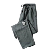 Male  Casual Loose Lace-up Cropped Pants Sporty Men Sweatpants Elastic Waist   for Party