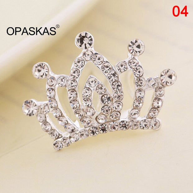 Mini Tiara Hair Combs Princess Crown Wedding Hair Accessories For Girls Fairy