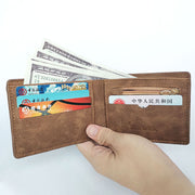 New Retro Men Leather Wallets Small Money Purses Design