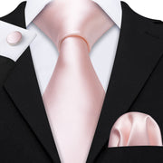 Wedding Gift Barry.Wang Designer NeckTie Handkerchief Cufflinks Set