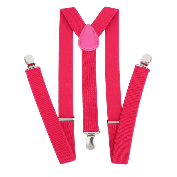 Y Shape Elastic Clip-on Suspenders Strap Pants Braces Adjustable Braces