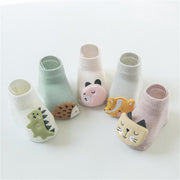 Baby Cotton Socks Cartoon Animal Newborn Socks Anti Slip Floor Socks