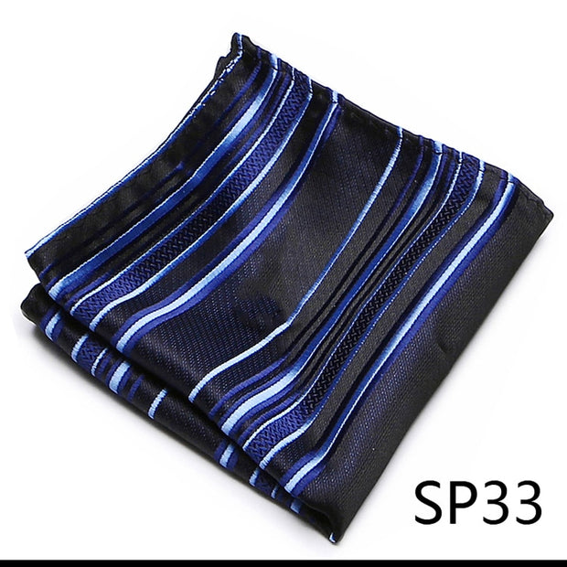 High Grade 2022 New Style Hot sale Silk Handkerchief Black Suit Accessories