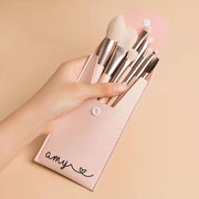 Personalized Customs Travel Makeup Brushes Bag Set With Brushes Party Gift For Her