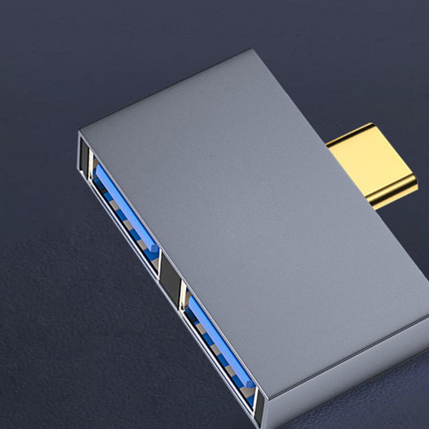 USB 3.0 HUB With Charging Cable Multi 3 Ports Desk Clip USB Splitter Adapter For PC