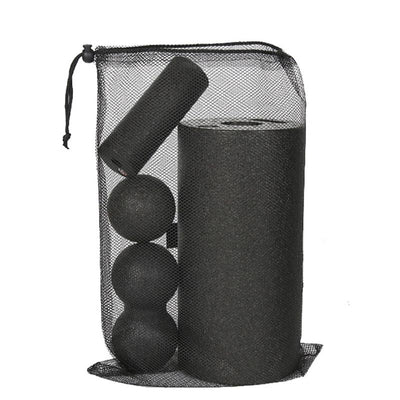 4pcs Yoga Massage Roller & Fitness Ball Foam Roller Set For Back Pain