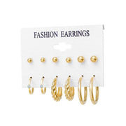 Drop Earrings Set Women Bohemian Butterfly Pearl Star Dangle Earrings 2022